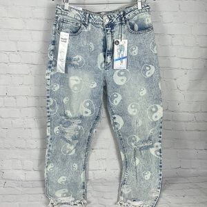 Never worn mom jeans.